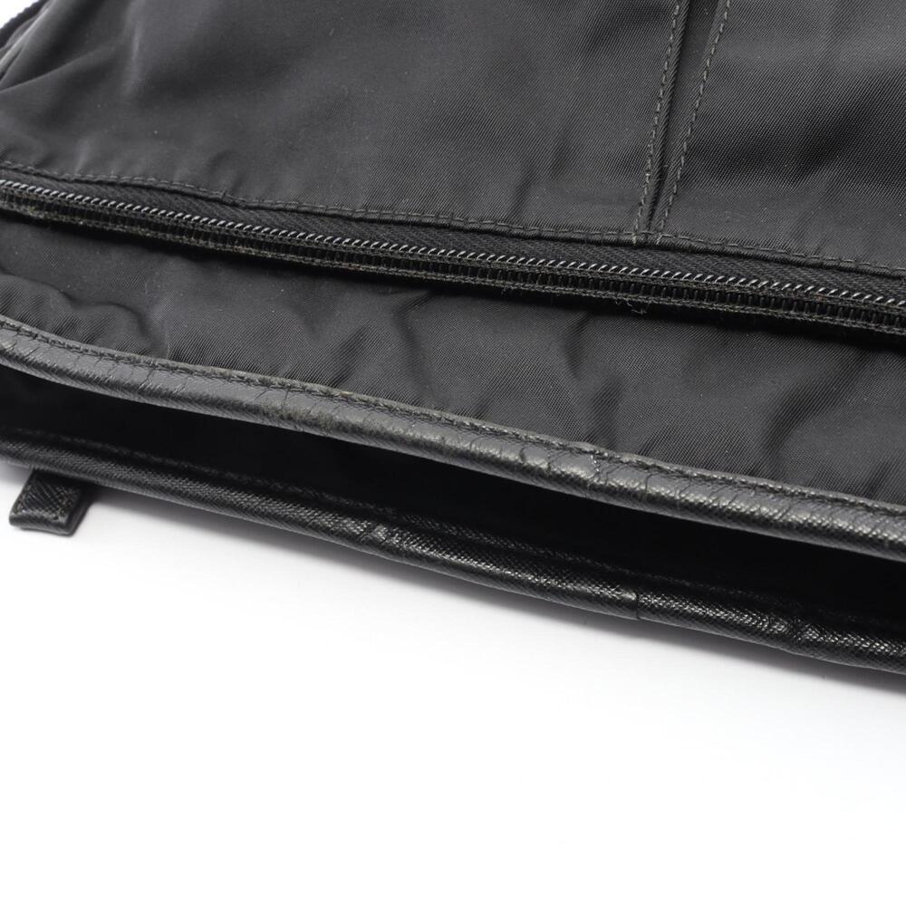 PRADA Black Leather Saffiano Shoulder Bag - Picture 11 of 15